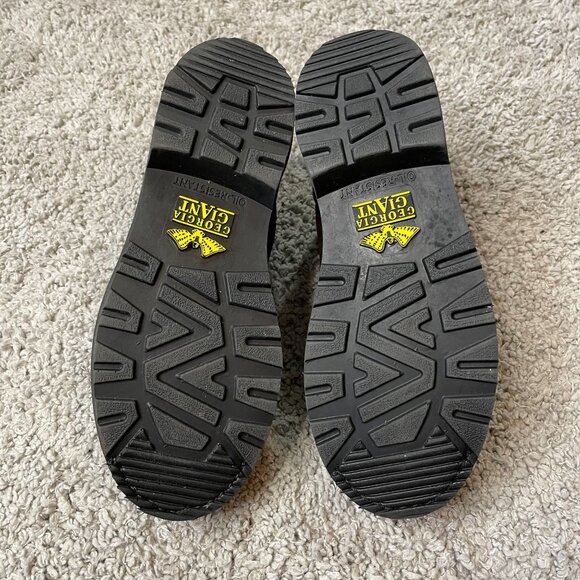 Georgia Boot Women's Brown Leather Slip-On Clogs - Picture 5 of 6